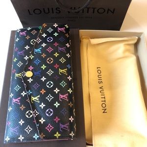 Authentic Louis Vuitton Sarah Wallet multicolor